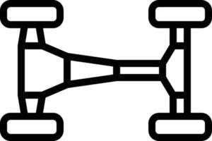 chassis part racing fix - outline icon vector