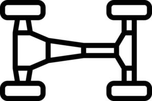 chassis part racing fix - outline icon vector