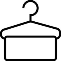 hanger towel - outline icon vector