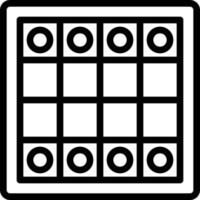 board game playing chess - outline icon vector