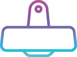 rear view mirror part - gradient icon vector