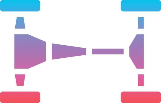 chassis part racing fix - gradient solid icon vector