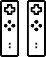 remote game controller wifi - outline icon vector