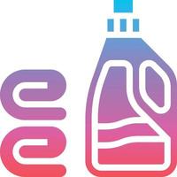 softener laundry cleaning - gradient solid icon vector