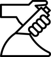 handbrake brake hand driving - outline icon vector