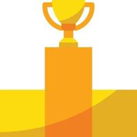 success winner reward compete loser - flat icon vector