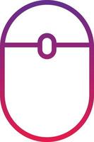 mouse computer bluetooth click - gradient icon vector