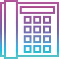 telephone communication hotel - gradient icon vector