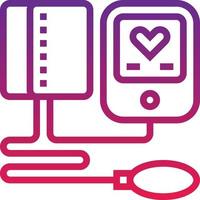 blood pressure heart healthcare medical - gradient icon vector