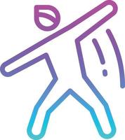 exercise human movement dancing - gradient icon vector