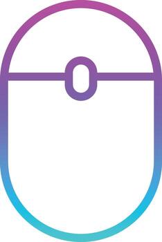 mouse computadora bluetooth clic - icono degradado vector