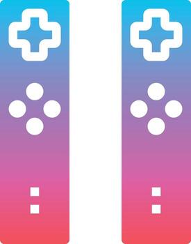 remote game controller wifi - gradient solid icon vector
