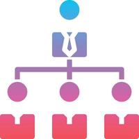 organization collaboration teamwork connection partnerships - solid gradient icon vector
