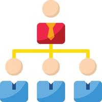 organization collaboration teamwork connection partnerships - flat icon vector