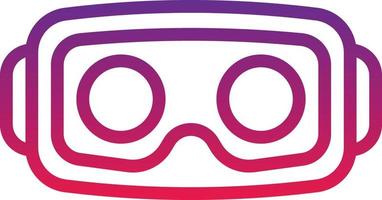 vr wifi technology headset - gradient icon vector