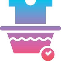 soak water tap - gradient solid icon vector