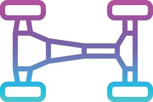 chassis part racing fix - gradient icon vector