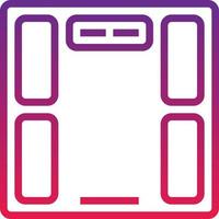 weight scale scale weight healthcare medical - gradient icon vector