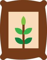 fertilizer farm growth - flat icon vector