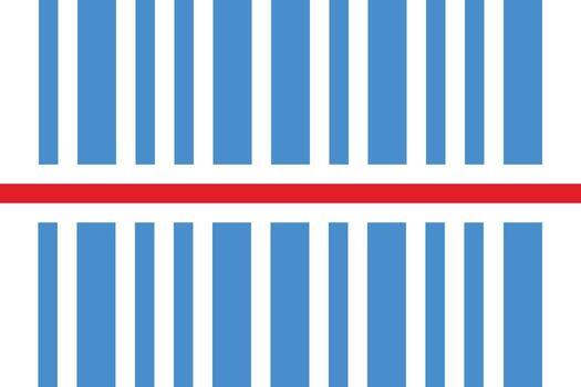 barcode code - flat icon vector