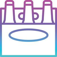 beer bottles pack alcohol party - gradient icon vector