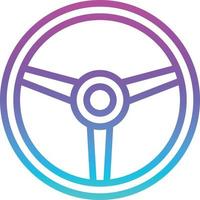 steering wheel horn part - gradient icon vector