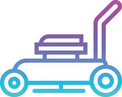 mowers machine gardening - gradient icon vector