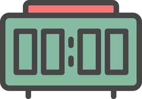 alarm clock color icon vector