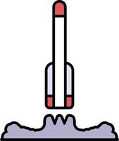 fly, rocket, space color icon vector