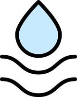 drop, sea color icon vector