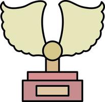 Award, figurine color icon vector