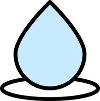 water, drop color icon vector