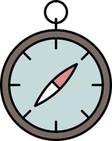 compass color icon vector