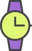 icono de color del reloj vector