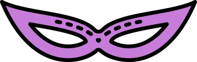Mardi gras, mask color icon vector