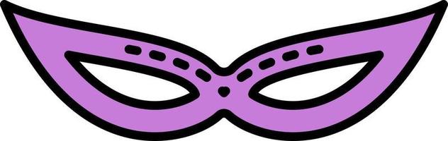 Mardi gras, mask color icon vector