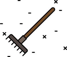 rake color icon vector