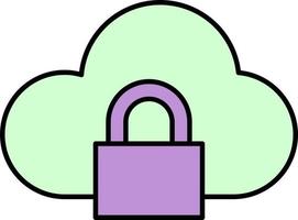 cloud, data color icon vector