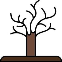 Tree color icon vector