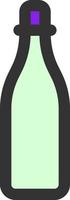 bottle color icon vector