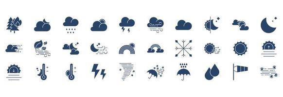 Weather forecast icon vector