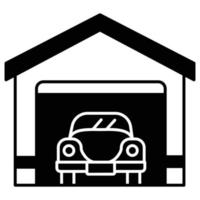 Garage Which Can Easily Edit or Modify vector