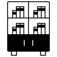 Bookshelf Which Can Easily Edit or Modify vector