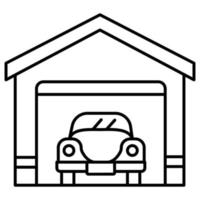 Garage Which Can Easily Edit or Modify vector