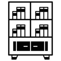 Bookshelf Which Can Easily Edit or Modify vector