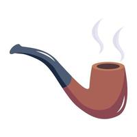 Check this flat icon of smoking pipe vector