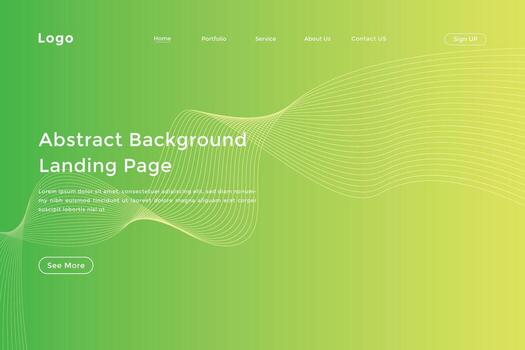 diseño de página de inicio de línea ondulada de colores modernos. página de inicio abstracta de curva de onda vector