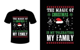 Awsome christmas t-shirt design vector
