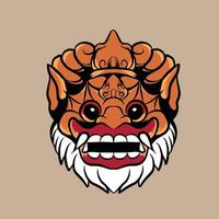 balinese mask vector illustration specially made for branding, advertising and so on