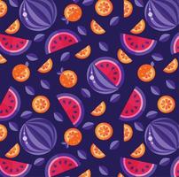 Watermelon design made with specific colors on a purple background vector